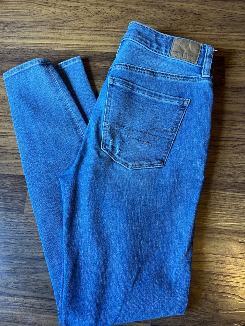 American Eagle Outfitters Medium Blue Denim Jeans - Faded Wash